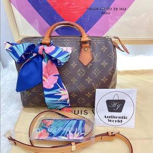 Authentic vintage Louis Vuitton LV speedy 25 handbag crossbody bag